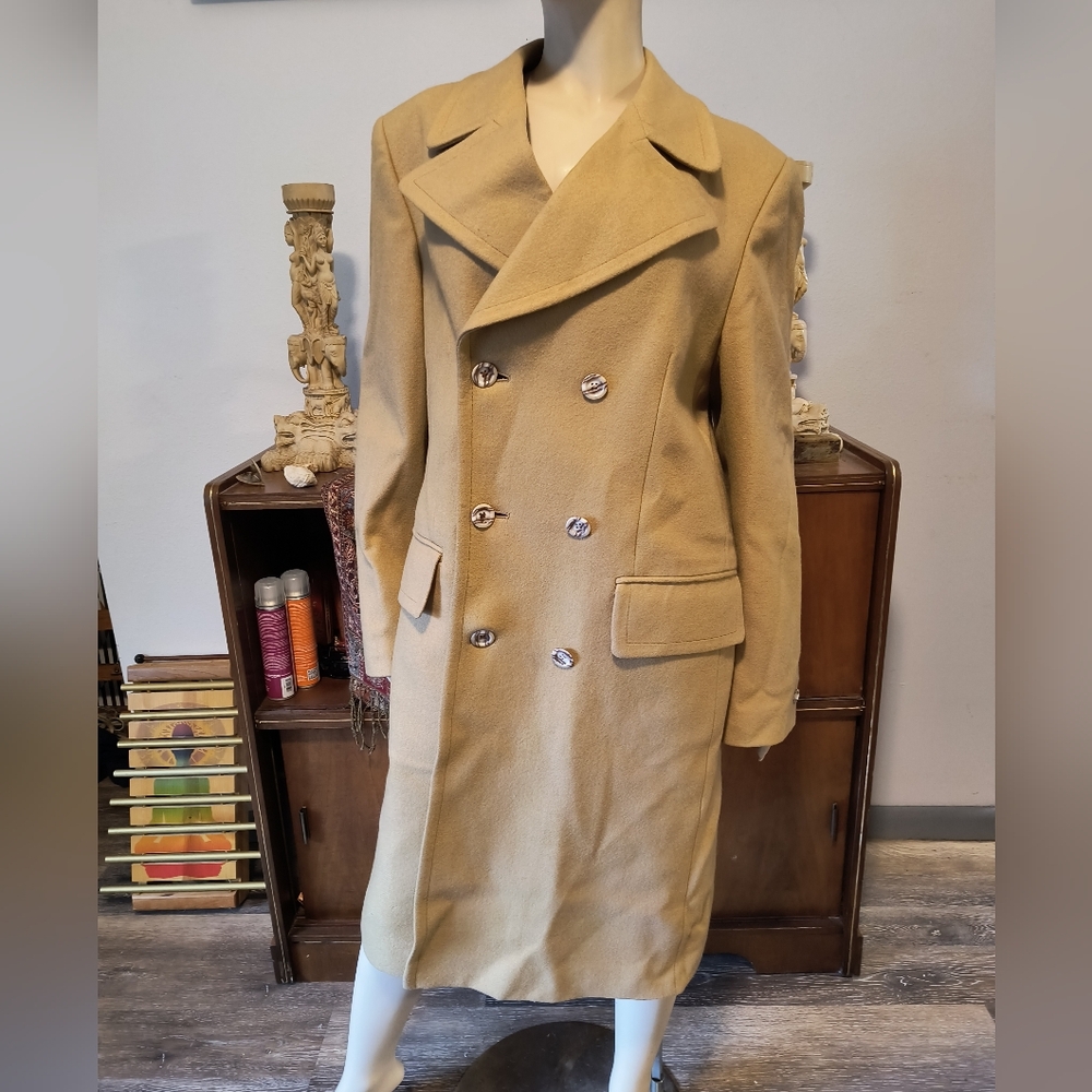 Vintage Steven Phillips Wool Coat Men's Heavy Winter Coat Designer Peacoat